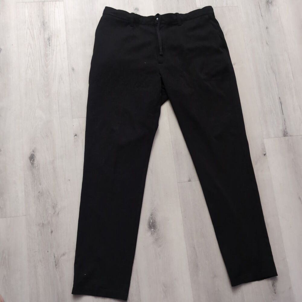 Quince Pants Men 36 Black Ultra Stretch Smart Chino Pants